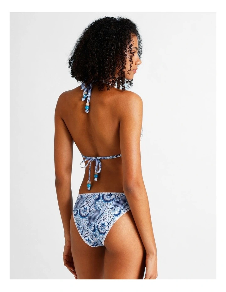 Blue Lagoon Rosie Crochet Bikini Top in Coastal Patchwork Print image 6