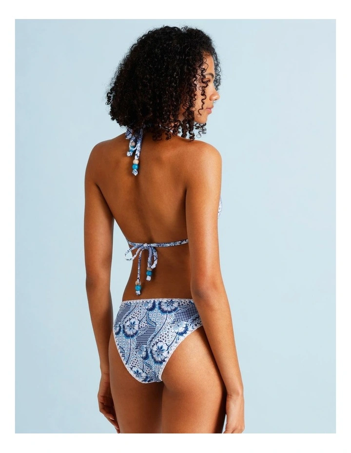 Blue Lagoon Rosie Crochet Bikini Top in Coastal Patchwork Print image 6