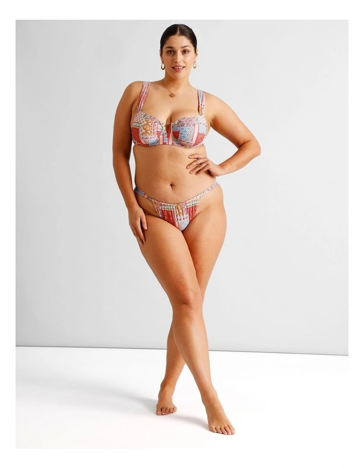 Summer Spritz Lara Fuller Bust Bikini Top in Summer Paisley Print image 4