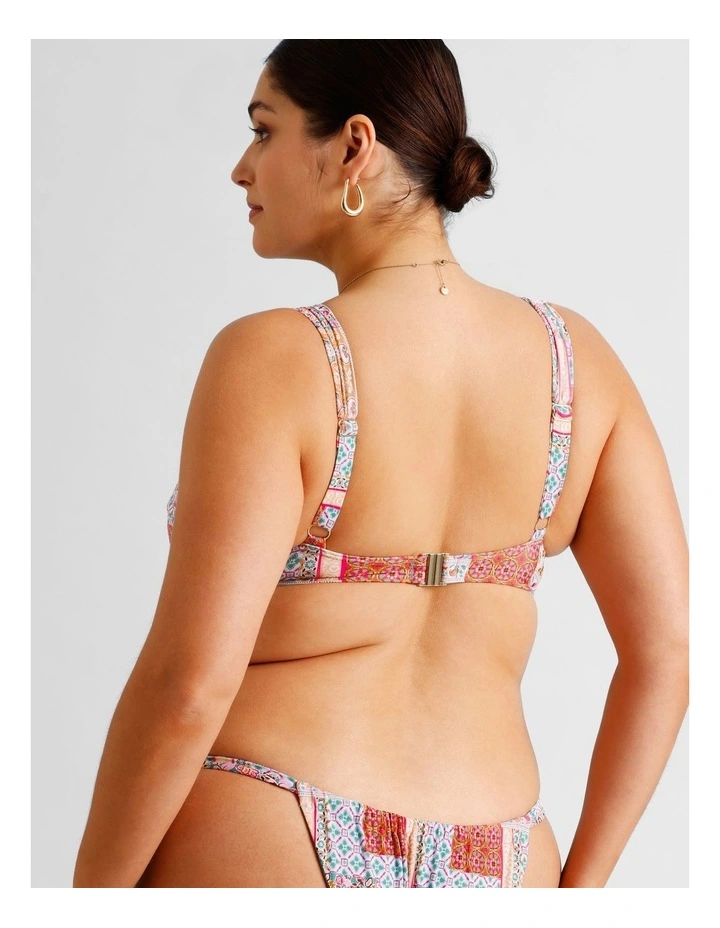 Summer Spritz Lara Fuller Bust Bikini Top in Summer Paisley Print image 5