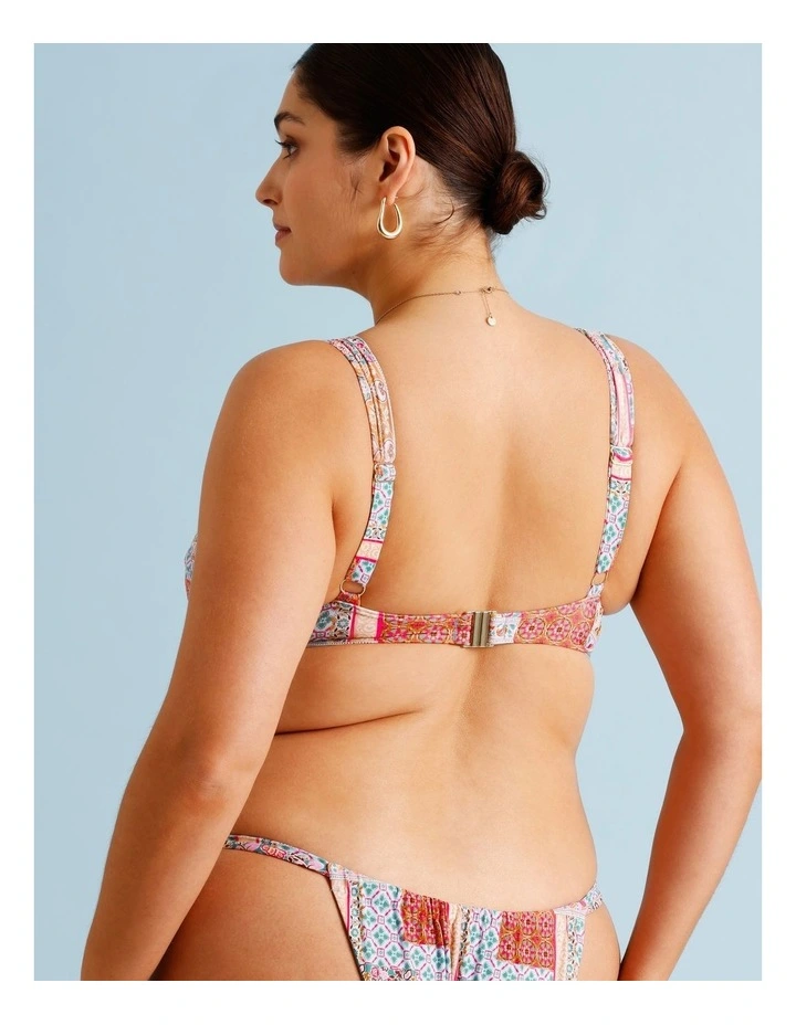 Summer Spritz Lara Fuller Bust Bikini Top in Summer Paisley Print image 5