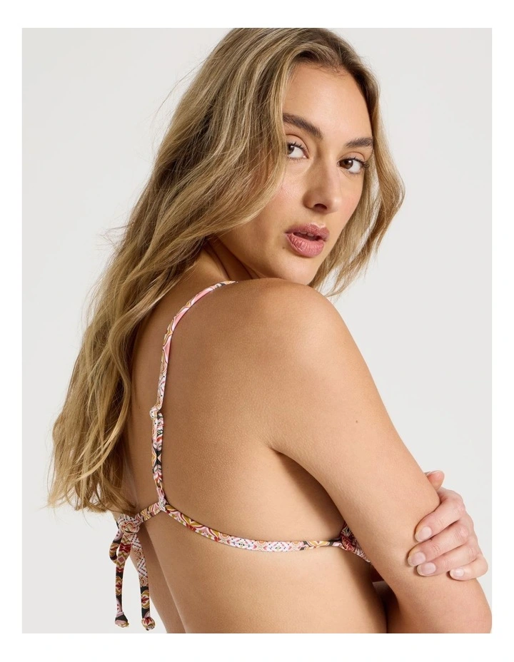 Milly Bikini Top in Painted Patchwork Print image 6