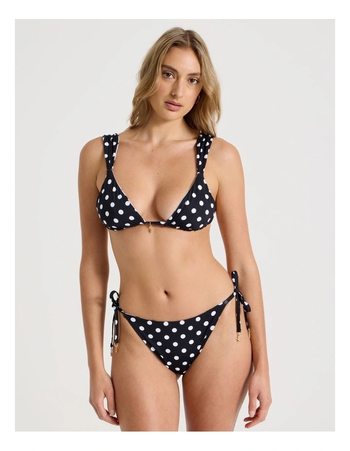 Isobel Reversible Bikini Top in Liquorice Spot Print image 4