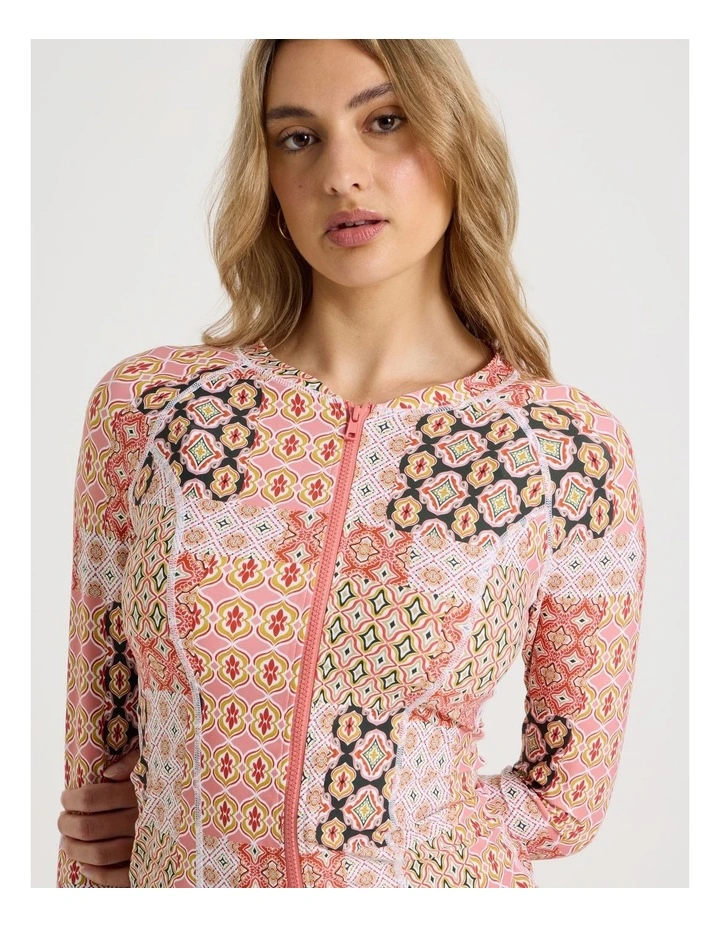 Gigi Rashie in Painted Patchwork Print image 5