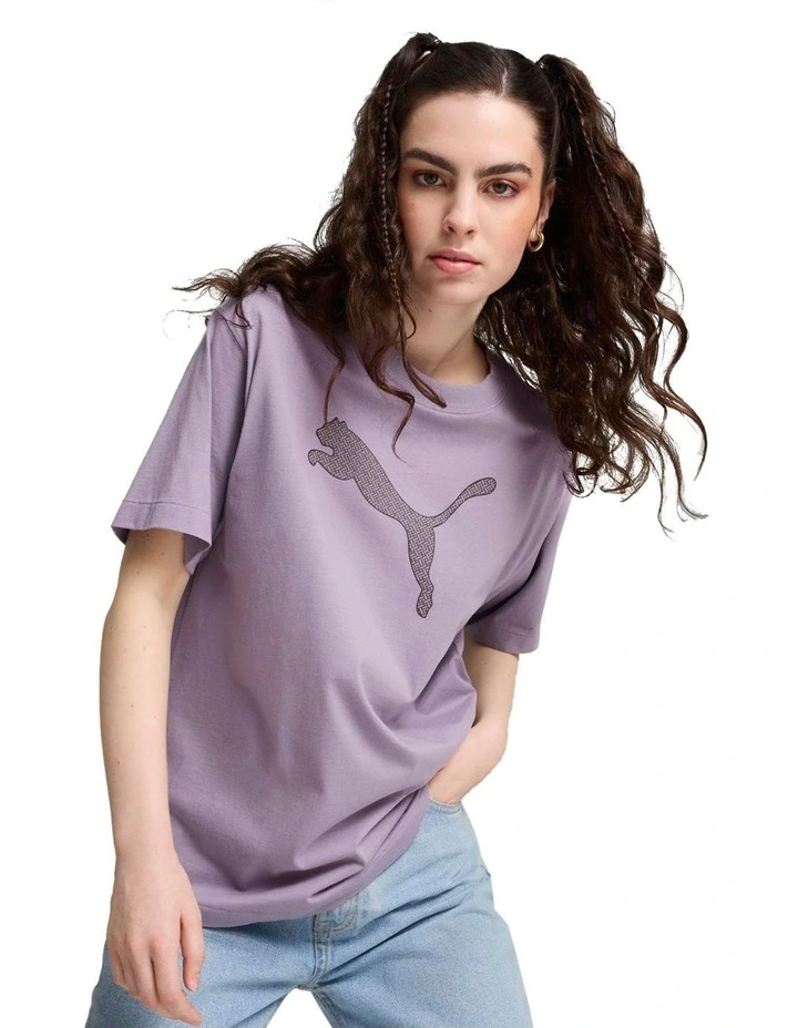 Graphic Tee in Purple image 1