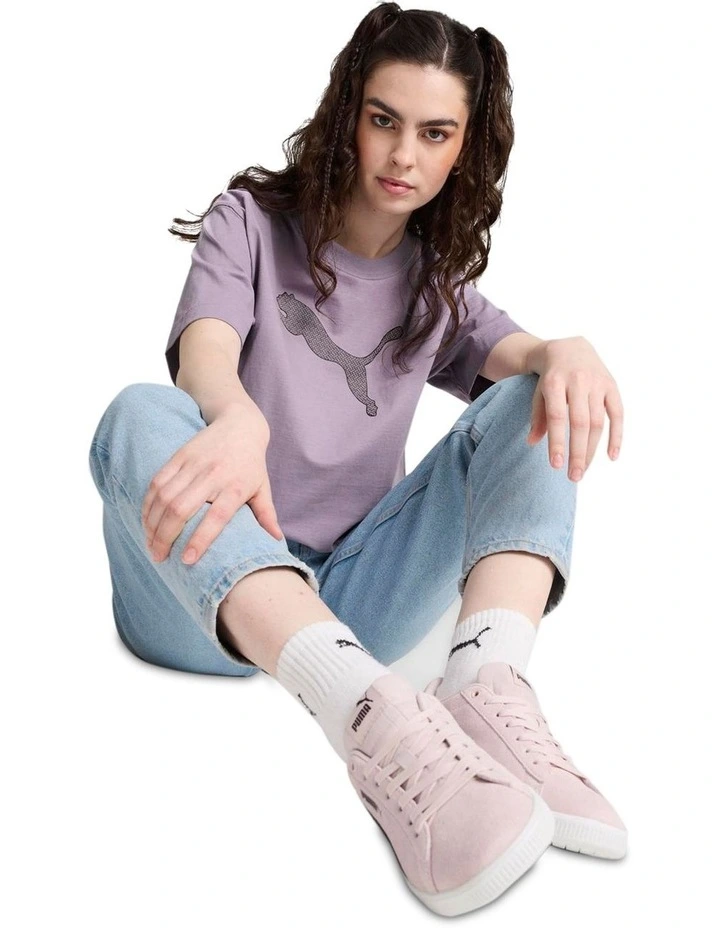 Graphic Tee in Purple image 3