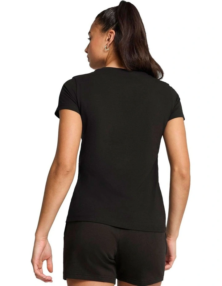 Essentials Elevated Tee in Black image 2