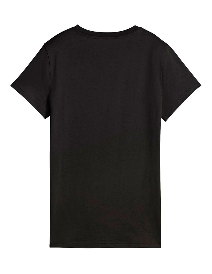 Essentials Elevated Tee in Black image 5
