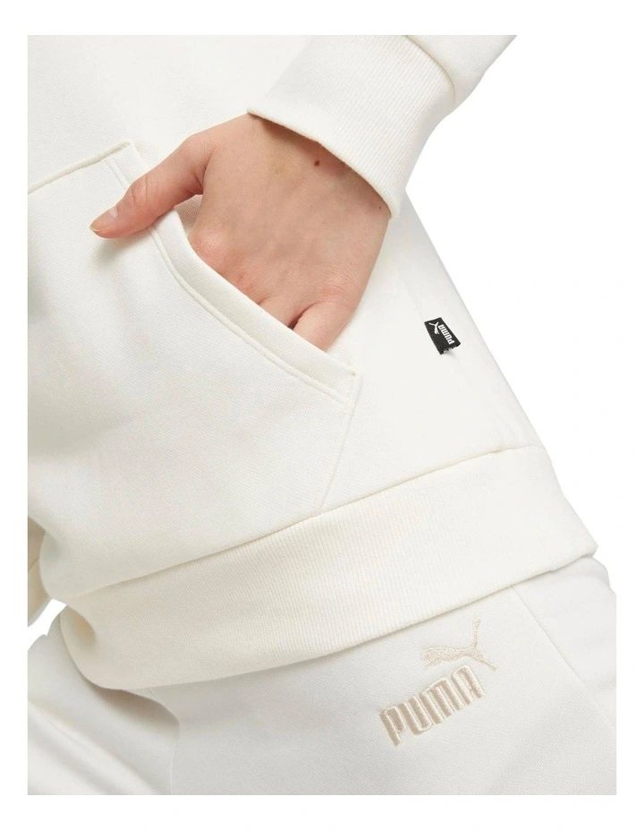 Men’s Sweatshirt without Hood Puma ESS+ Block Crew White