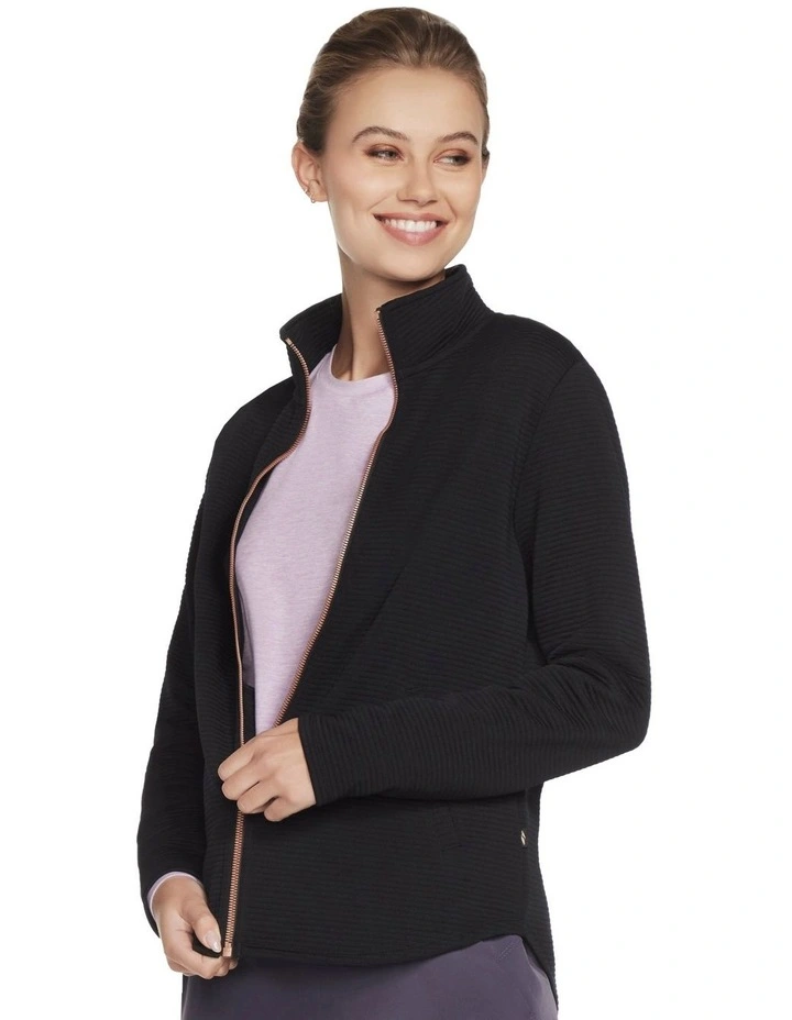 The Hoodless Hoodie Go Walk Shine Jacket 78 in Black image 1