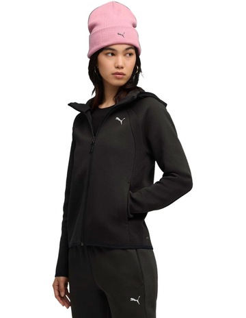 Evostripe Full-Zip Hoodie in Black