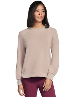 Skechluxe Elevate Crewneck Jumper in Light Taupe