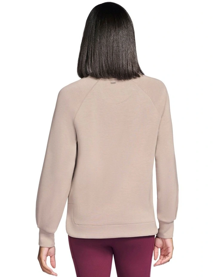 Skechluxe Elevate Crewneck Jumper in Light Taupe image 2