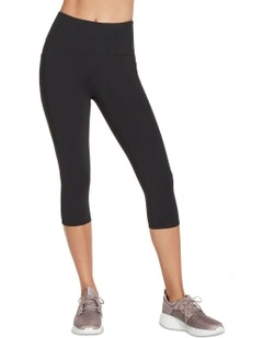 Diamond Status High Waisted Midcalf Legging in W2cp26 Blk