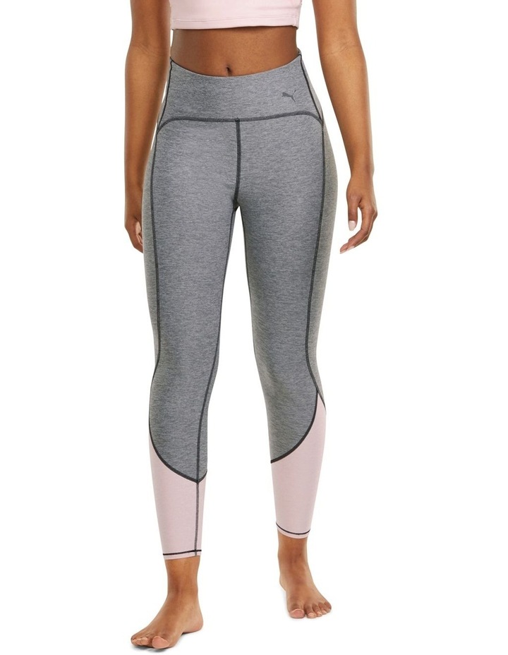 Studio Yogini Luxe Colorblock High Waist 7/8 Tight Medium Gray Heather