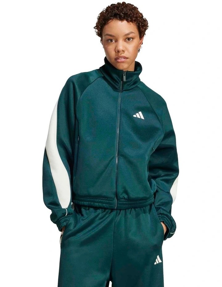 Stadium Track Top in Green image 1