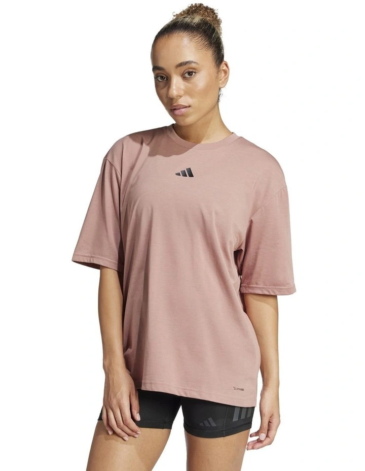 Climacool One Rep at a Time Training Graphic T-Shirt in Brown image 1