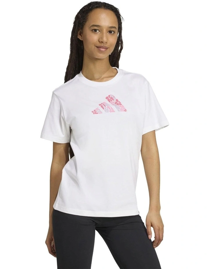 Soft Side Graphic T-Shirt in White image 3