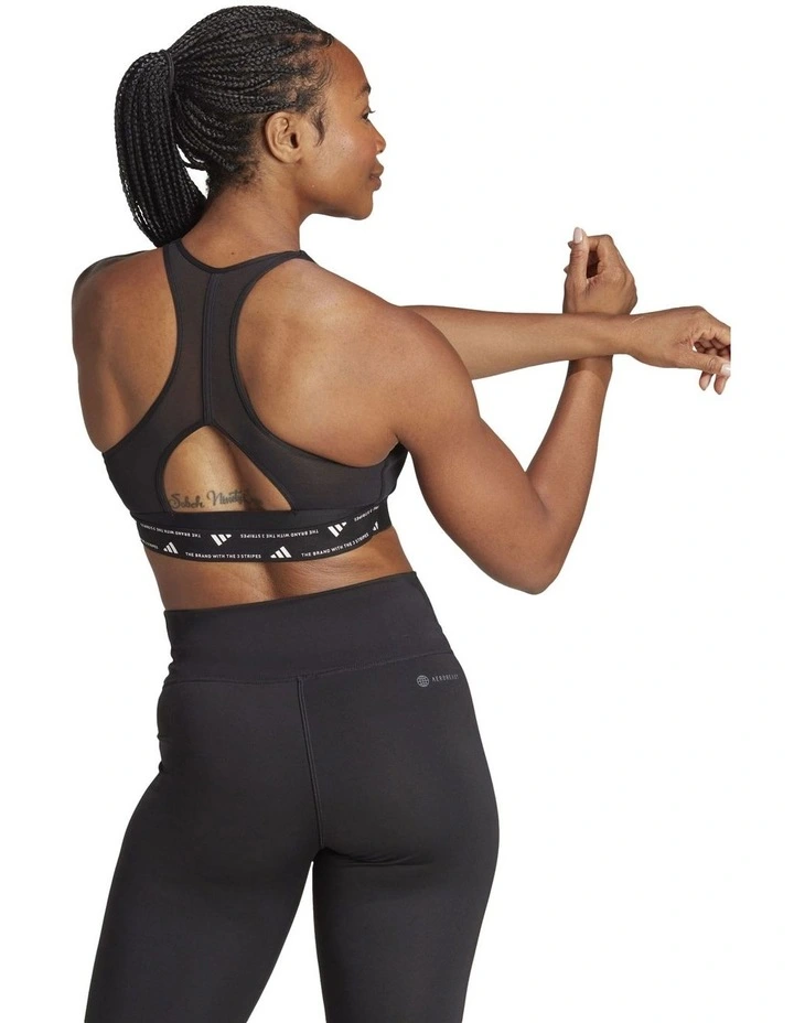 Powerreact Training Medium-Support Bra in Black image 2