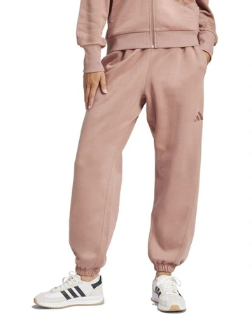 All SZN Fleece Loose Joggers in Brown