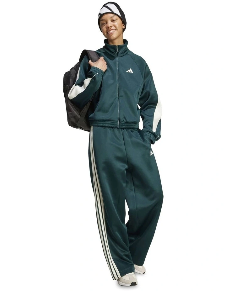 Stadium 3-Stripes Track Tracksuit Bottoms in Green image 3