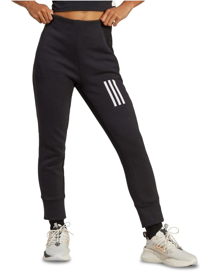Mission Victory High-Waist 7/8 Tracksuit Bottoms in Black image 3