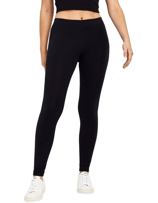 Bonds Everyday Bodies Mid Rise Legging Black Myer