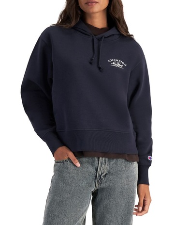 Graphic Hoodie in Deep Navy