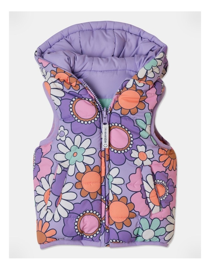 Sydney Printed Puffer in Lavender