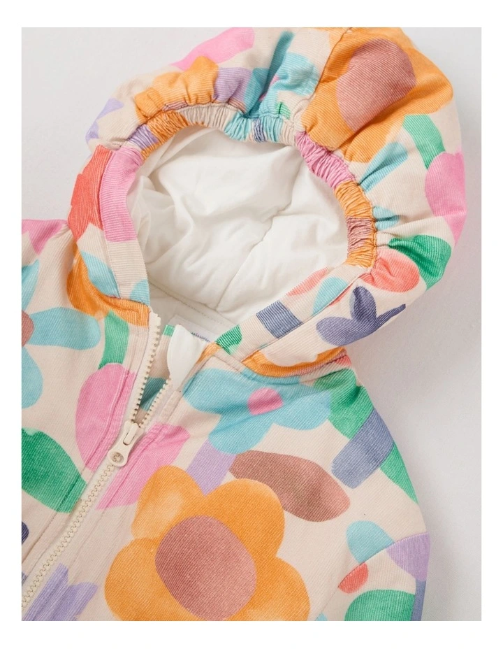 Allie Cord Jacket with Watercolour Print image 2