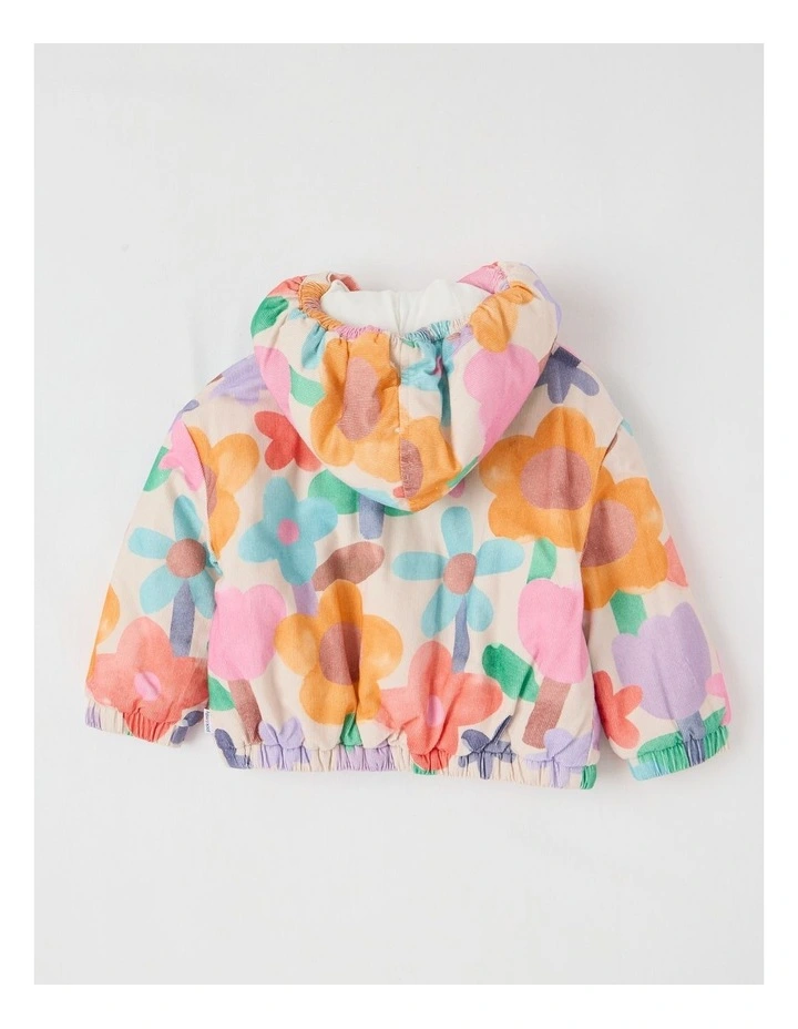 Allie Cord Jacket with Watercolour Print image 3