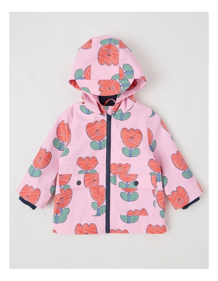 Noah Micro Fleece Jacket in Pink image 1