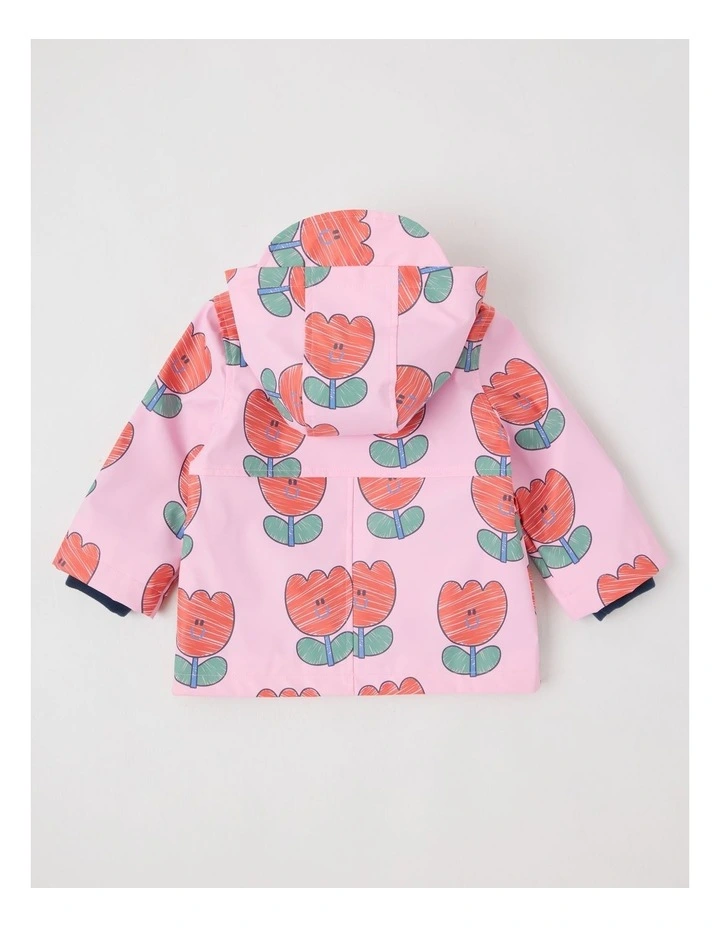 Noah Micro Fleece Jacket in Pink image 3