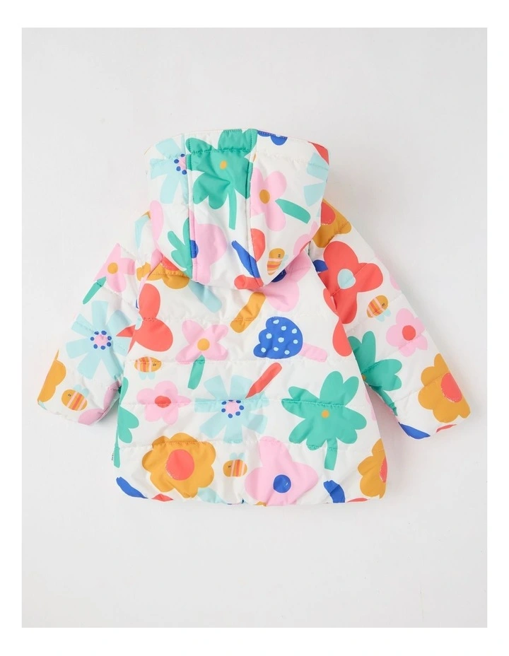 Jemima Puffer Jacket in White image 4