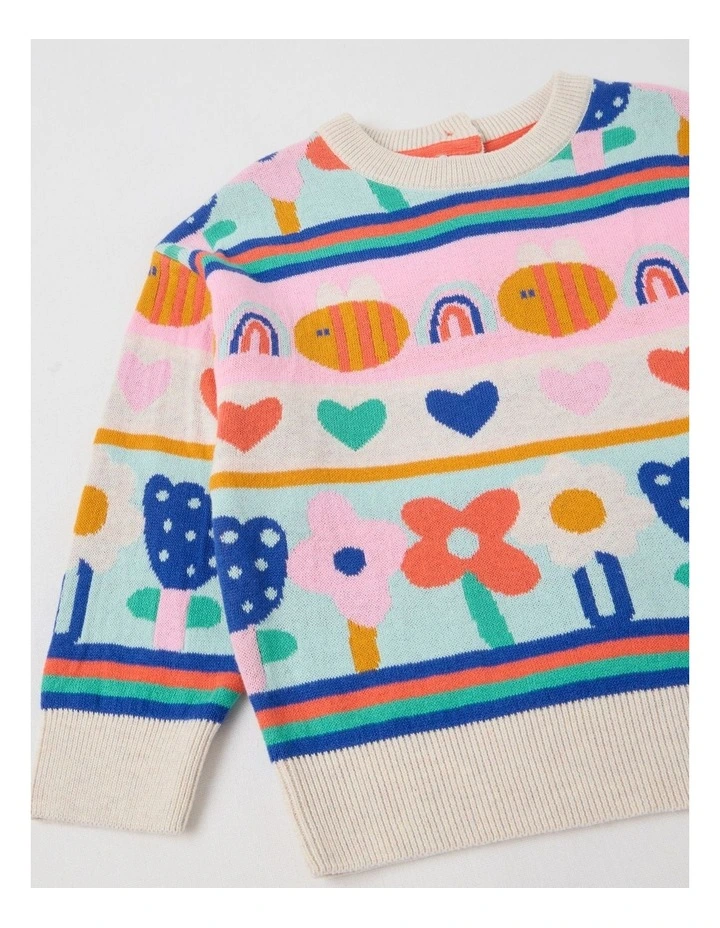 Roberta Jacquard Jumper in Assorted image 2