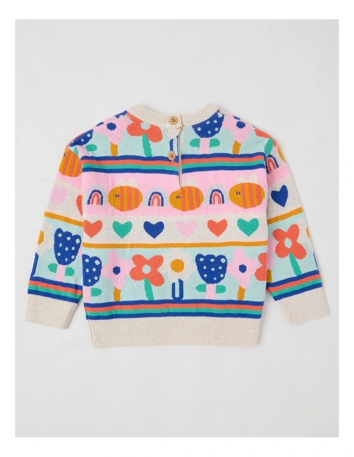 Roberta Jacquard Jumper in Assorted image 3