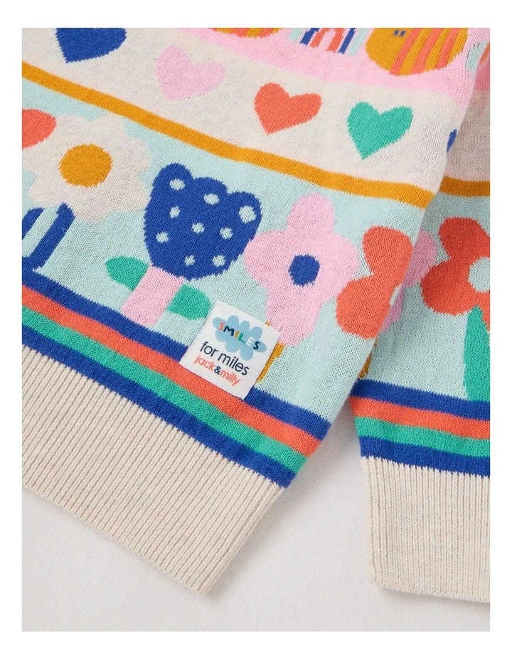 Roberta Jacquard Jumper in Assorted image 4