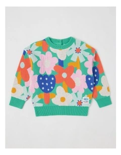 Sonia Floral Jacquard Jumper in Assorted