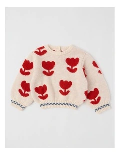 Indy Tulip Jumper in Oat Marle