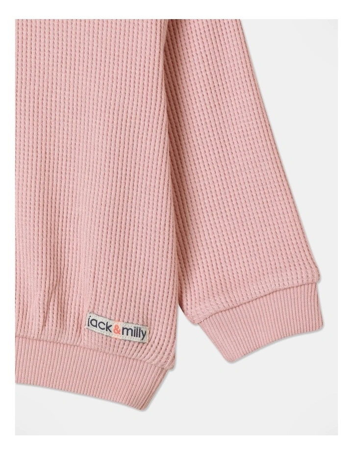 Quinn Henley T-Shirt in Pink image 4