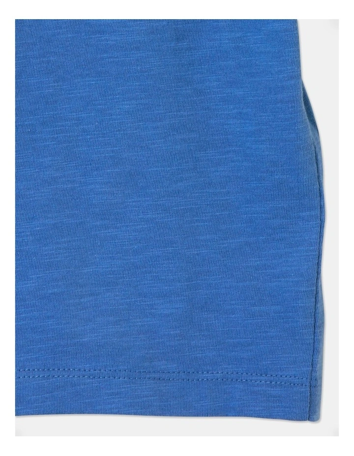 Arlo Essential Short Sleeve Silly Saurus Colourblock T-Shirt in Blue image 4