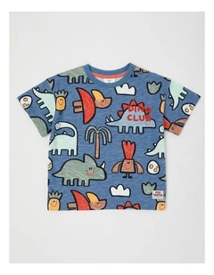 Essentials Arki Tee with Chest Embroidery in Navy