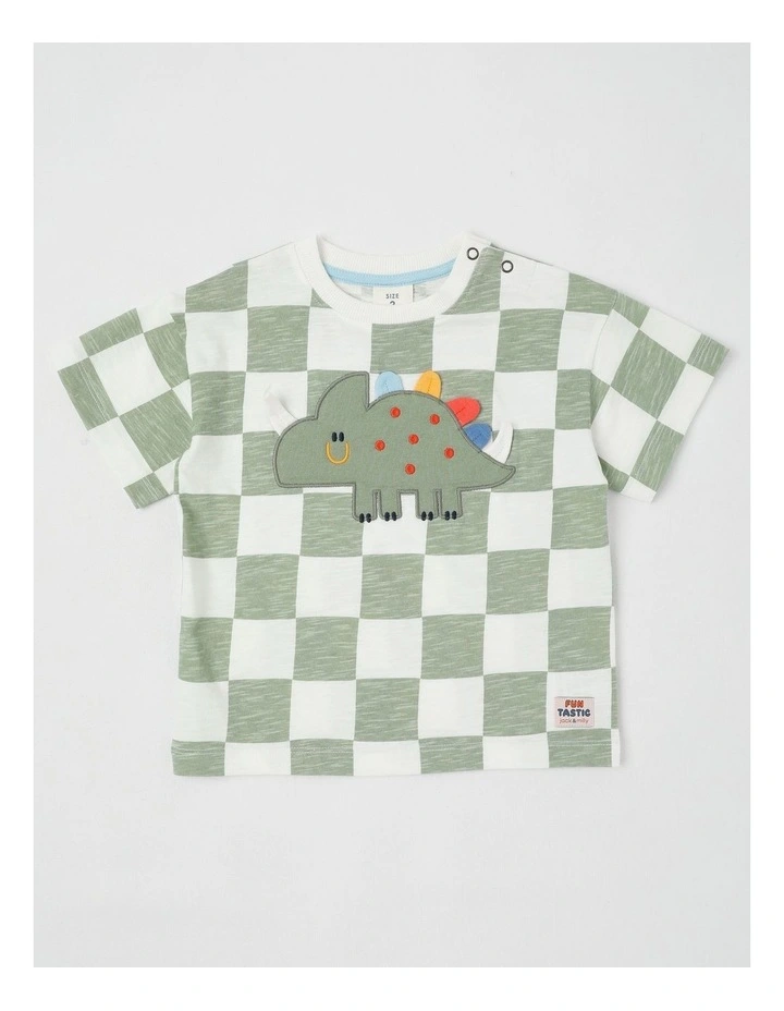 Essentials Cass 3D Dino Tee in Green image 1