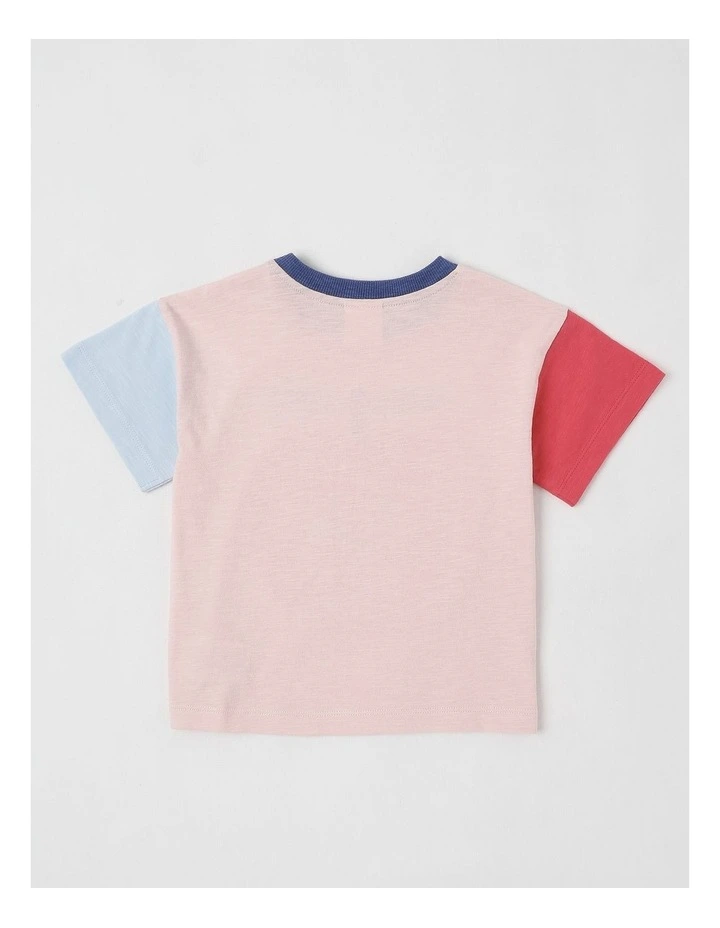 Essentials Lucky Apple Boucle Tee in Pink image 3