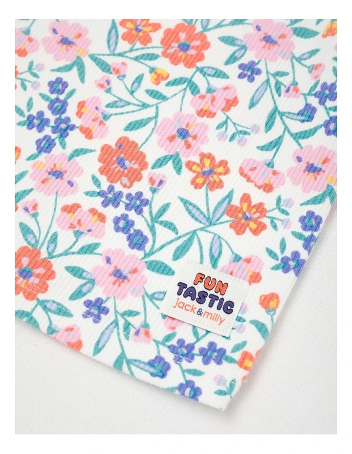 Phoebe Rib Top in Ditzy Floral Print in Assorted Colours image 4