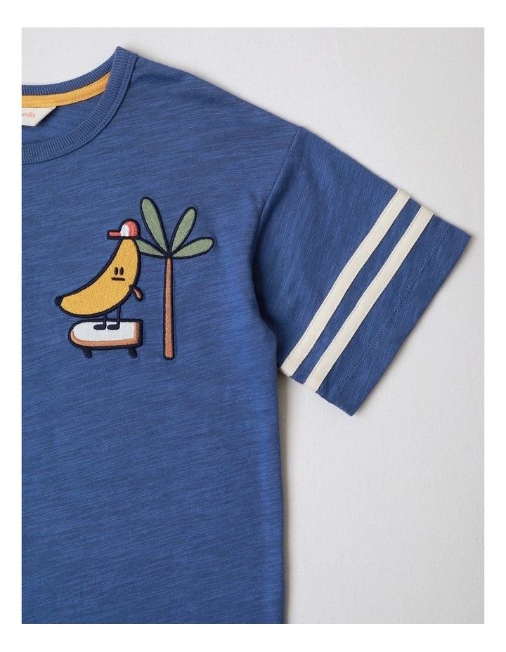 Albi Go Bananas Over Sized Tee in Navy image 4