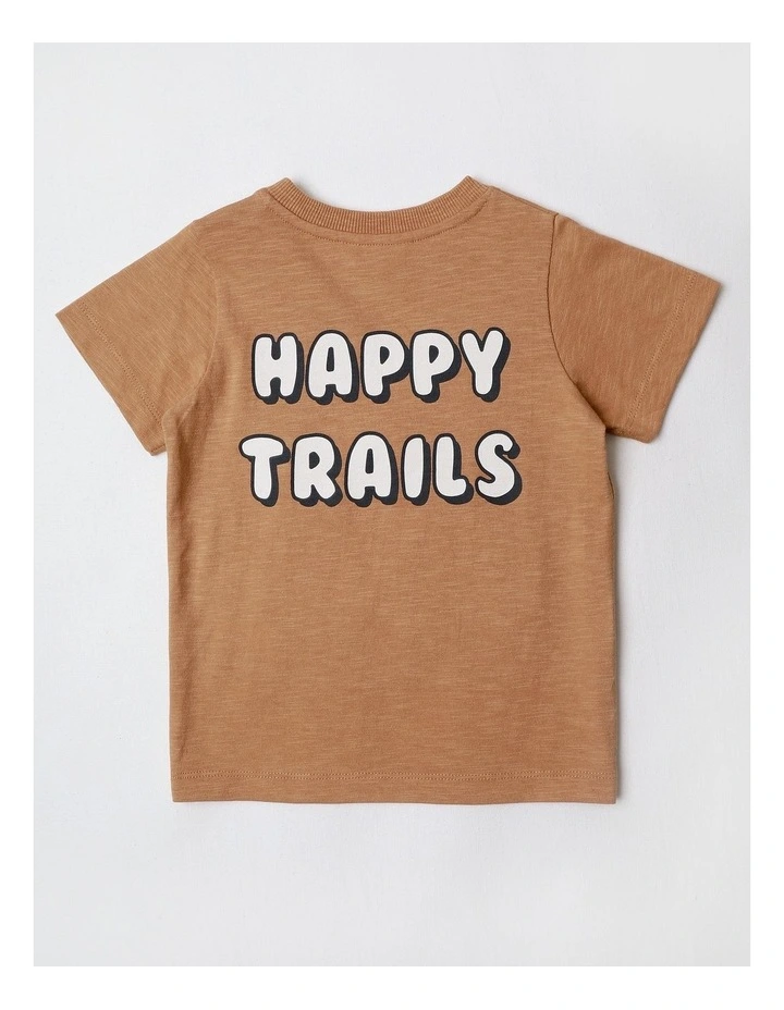 Tom Happy Trails Tee with Boucle Transport in Brown image 3