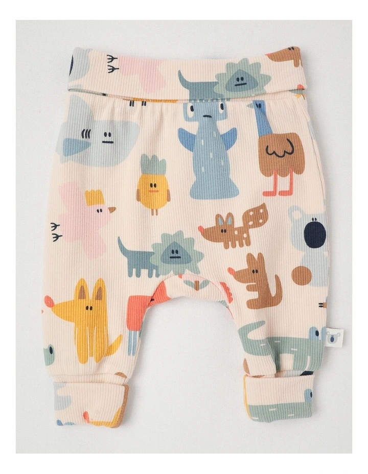 Naturals Sunny 2 Pack Legging Set with Koala Embroidery in Sage image 4
