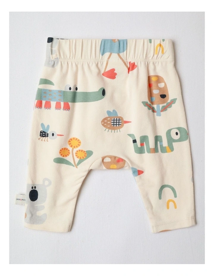Naturals 2 Pack Leggings with Koala Embroidery in Green image 5
