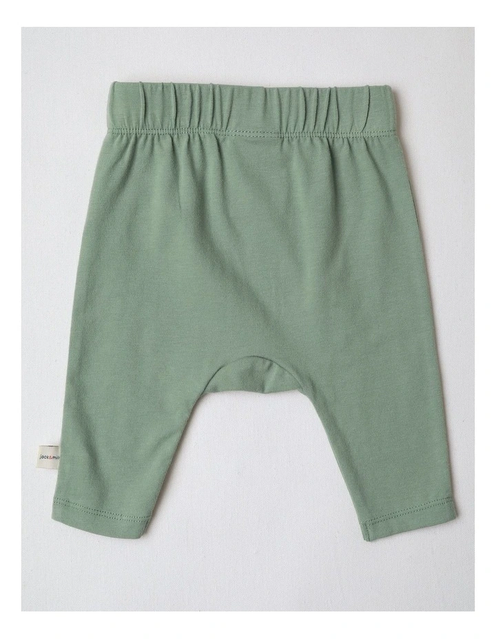 Naturals 2 Pack Leggings with Koala Embroidery in Green image 6